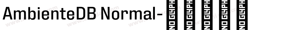 AmbienteDB Normal字体转换